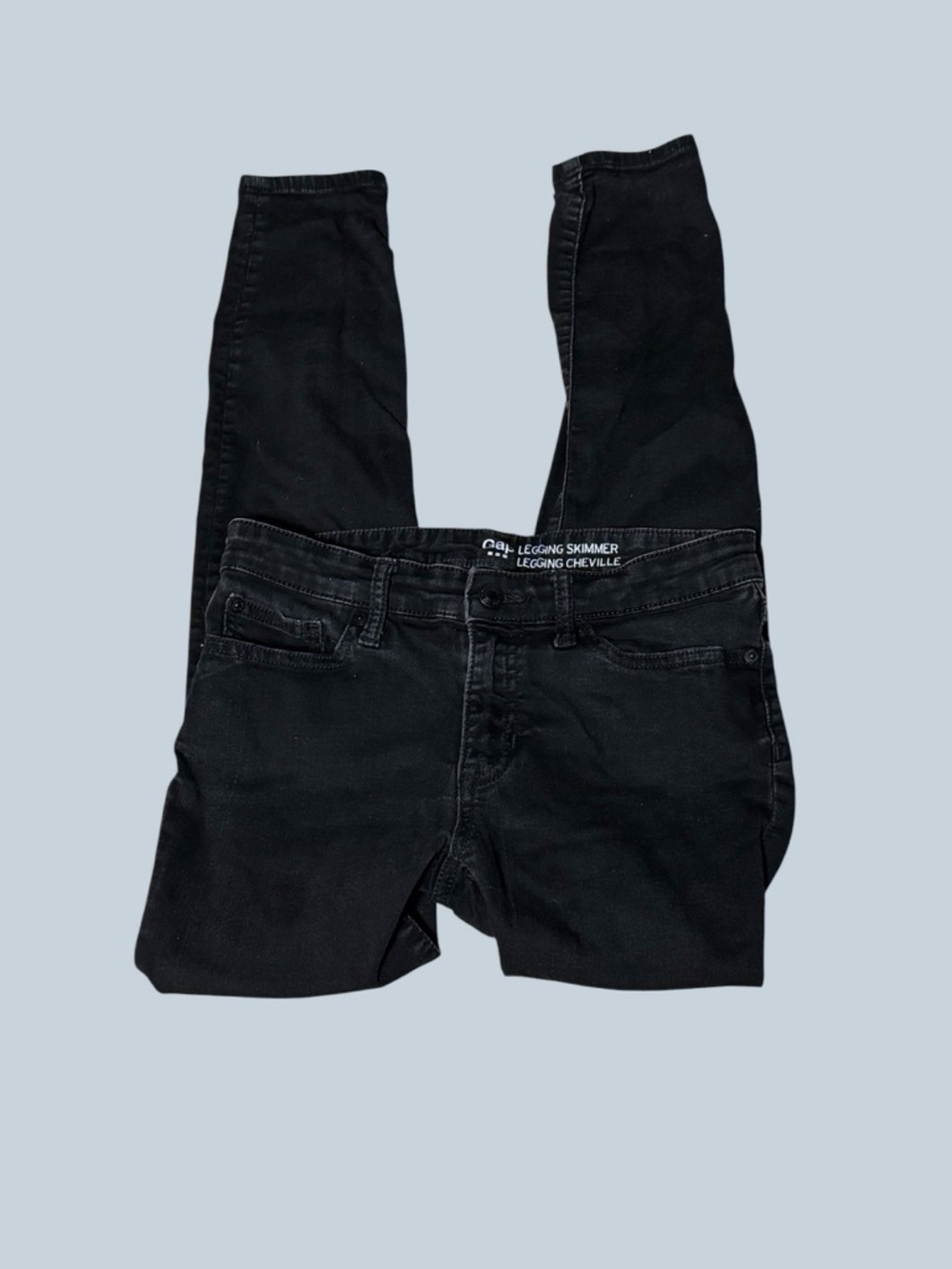 GAP Black Legging Skimmer Jeans SIZE 4